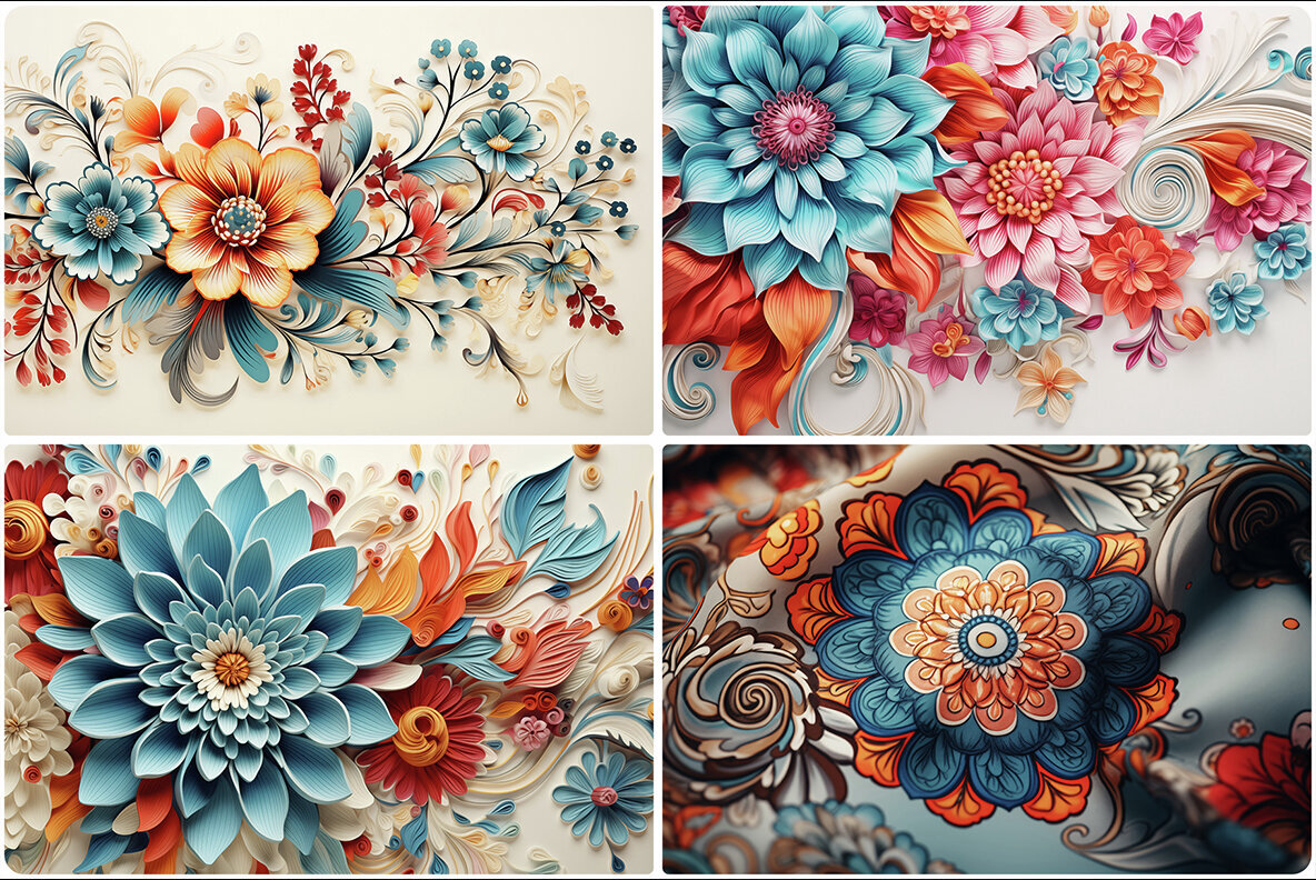 50 Bohemian Art Backgrounds 3