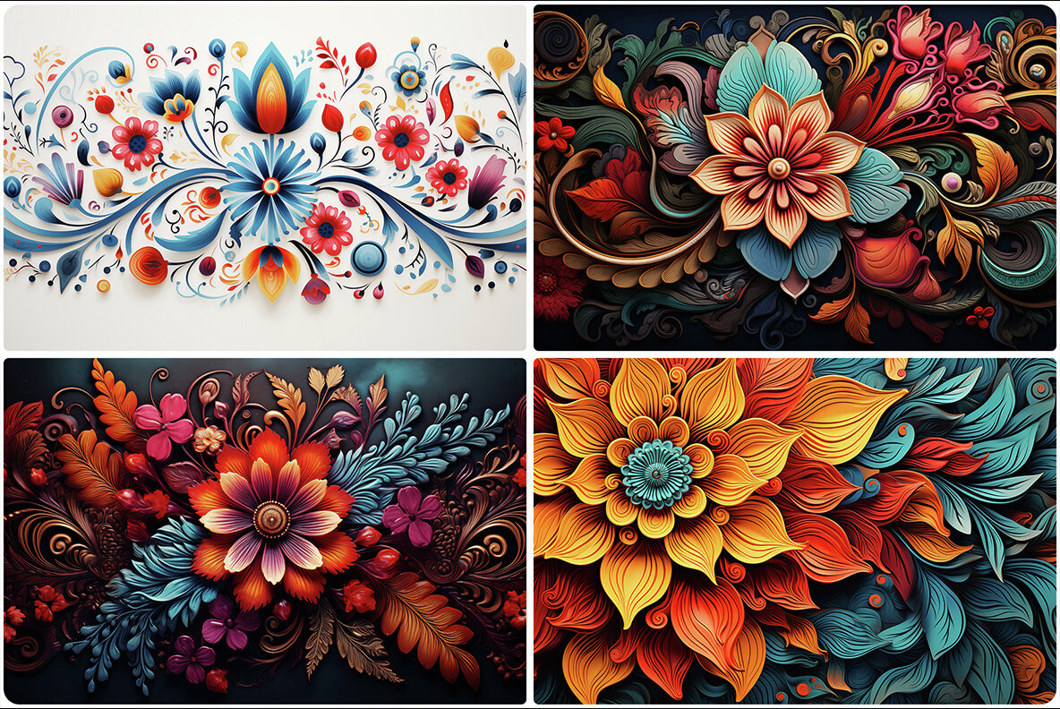 50 Bohemian Art Backgrounds 5