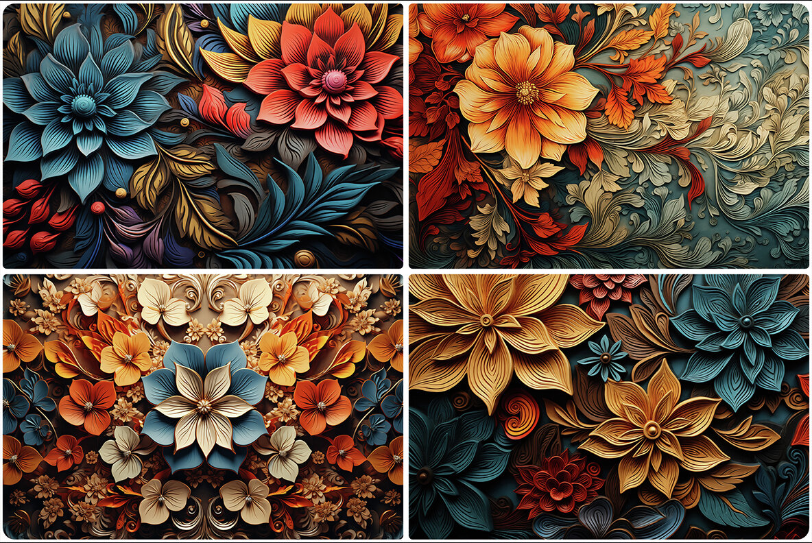 50 Bohemian Art Backgrounds 6