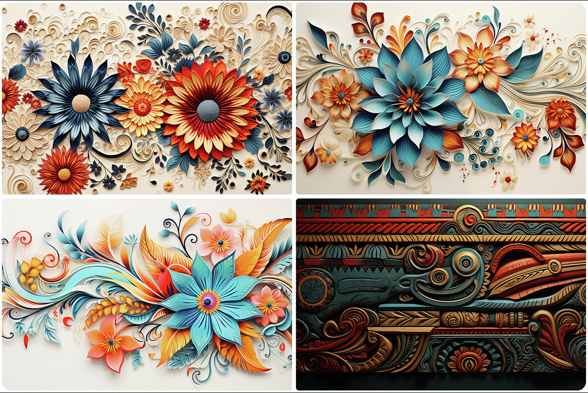 50 Bohemian Art Backgrounds 8