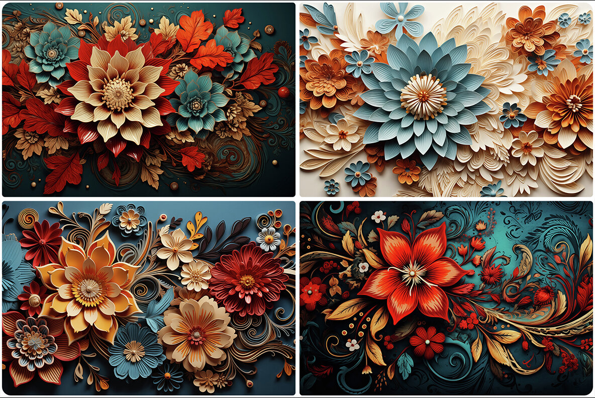 50 Bohemian Art Backgrounds 9