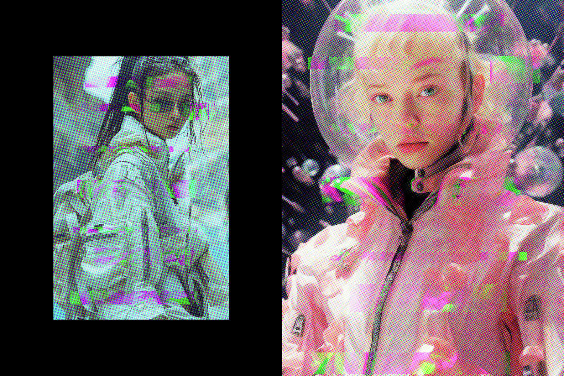 90s Screen Glitch Photo Effect 2