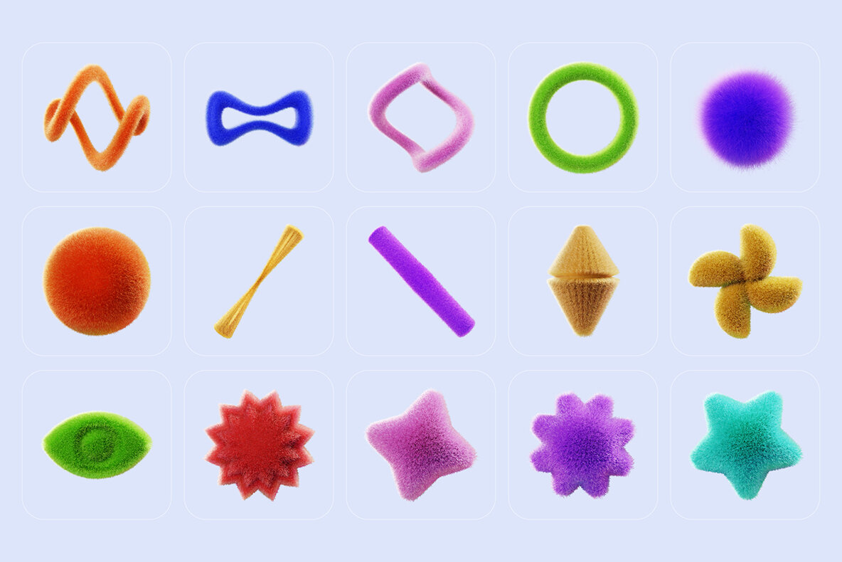 159 Fluffy 3D illustrations 14