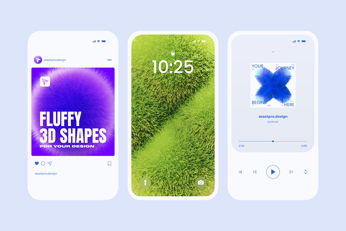 159 Fluffy 3D illustrations 15