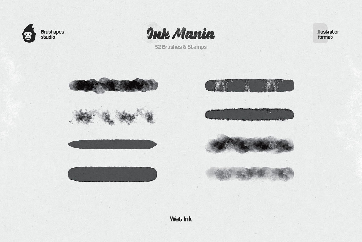 Ink Mania Illustrator Brushes 7