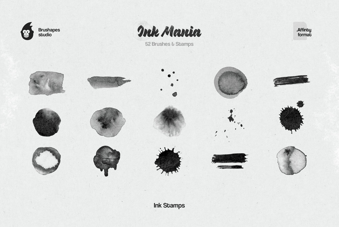 Ink Mania Affinity Brushes 8