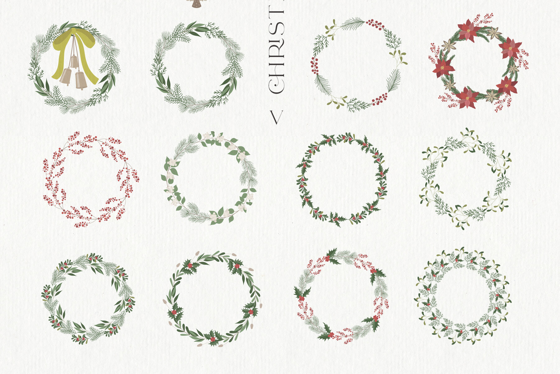 Christmas Dreams Vector Illustrations 8