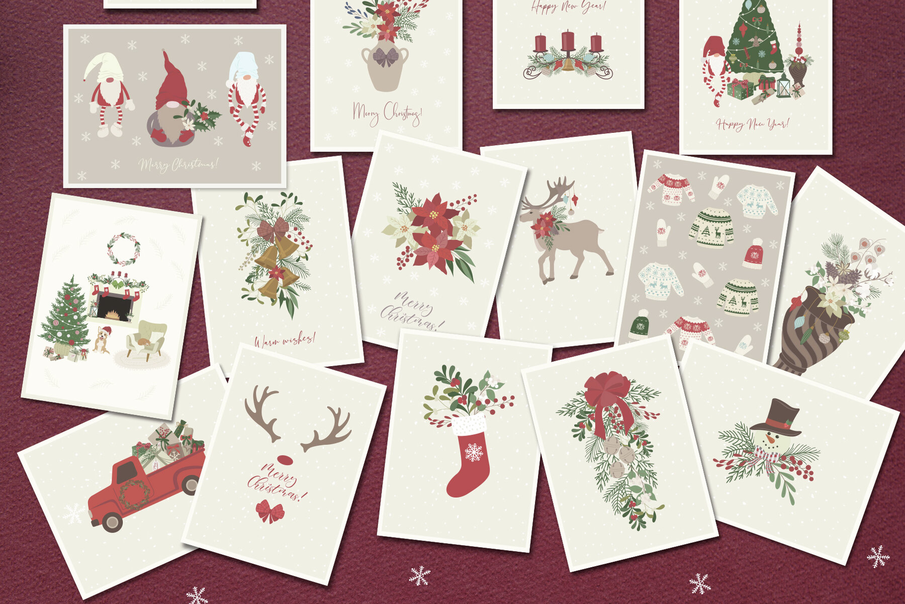 Christmas Dreams Vector Illustrations 10