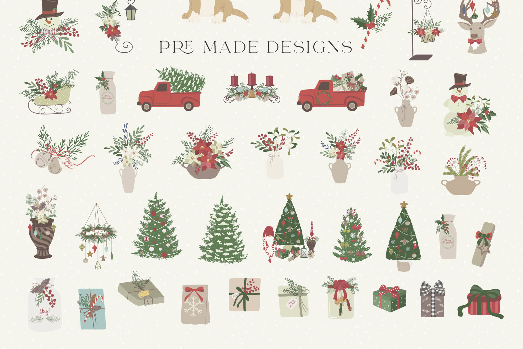 Christmas Dreams Vector Illustrations 14