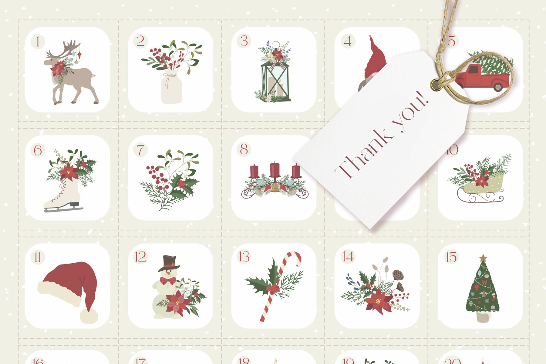 Christmas Dreams Vector Illustrations 15