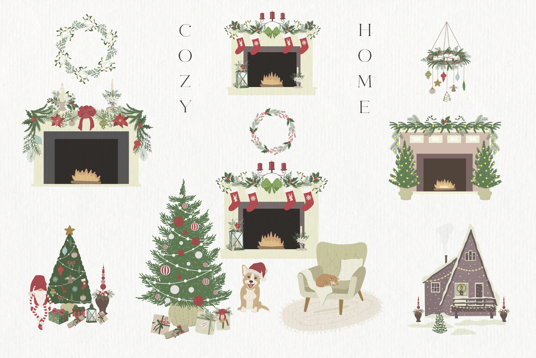 Christmas Dreams Vector Illustrations 18