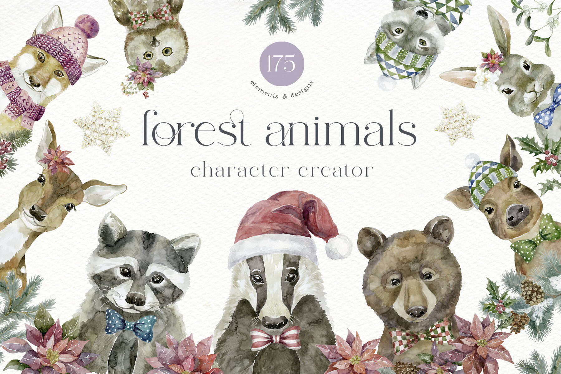 Forest Animals Character Creator Christmas 1
