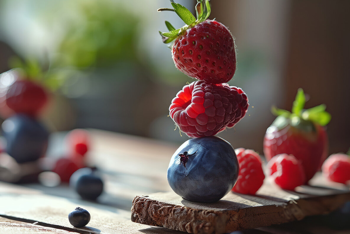 Balancing fruits vegetables and berries 5