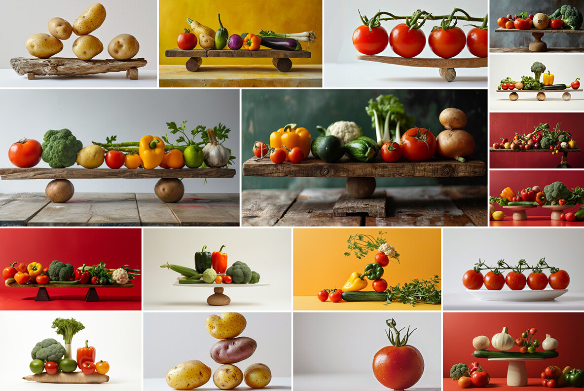 Balancing fruits vegetables and berries 10