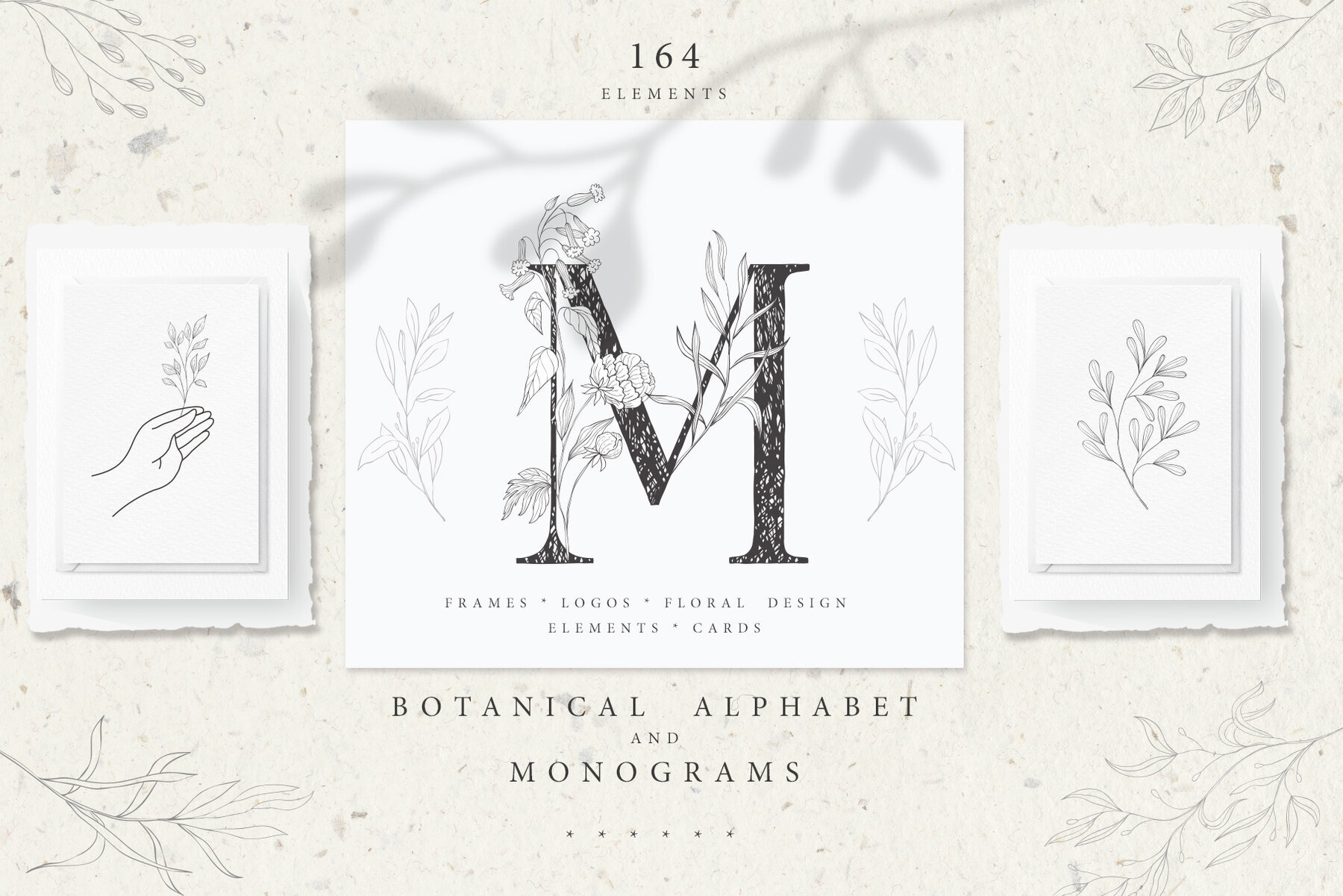 Botanical Alphabet and Monograms 1