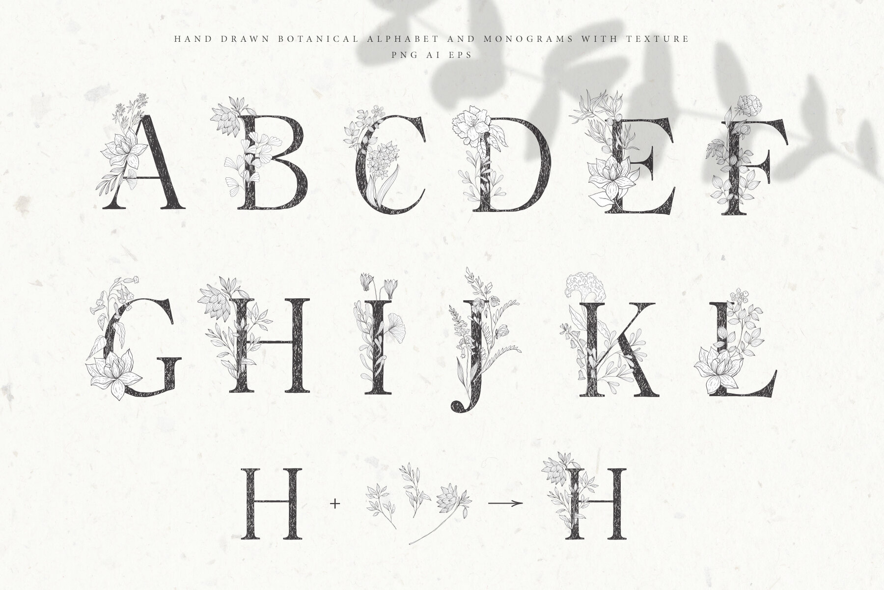 Botanical Alphabet and Monograms 2