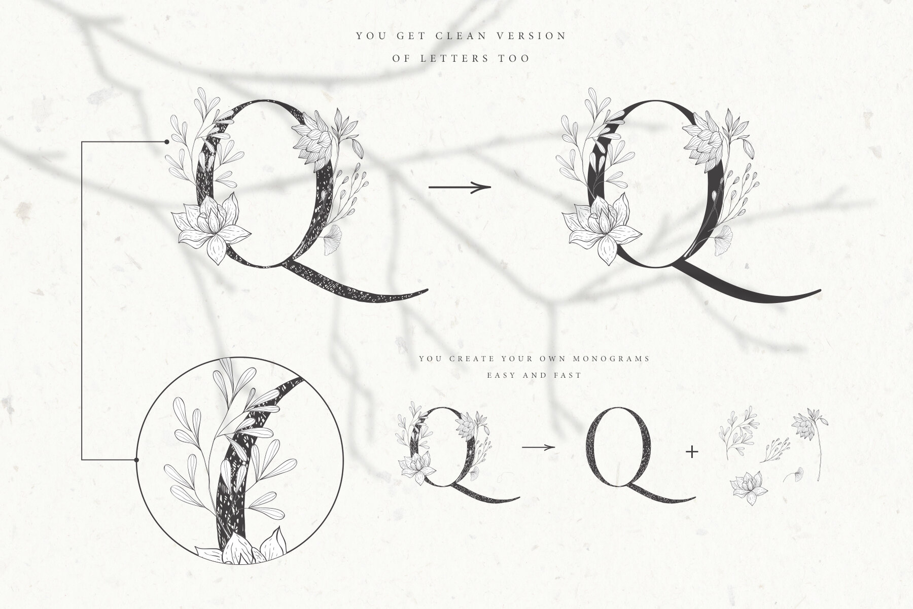 Botanical Alphabet and Monograms 4