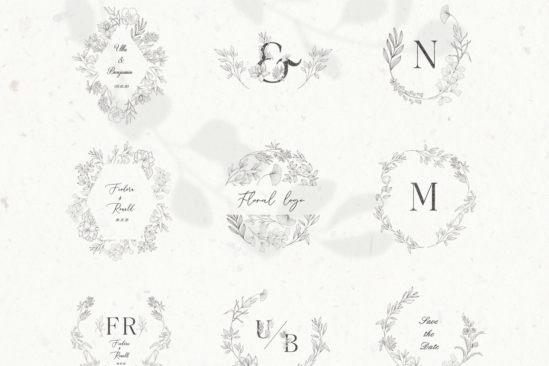 Botanical Alphabet and Monograms 10