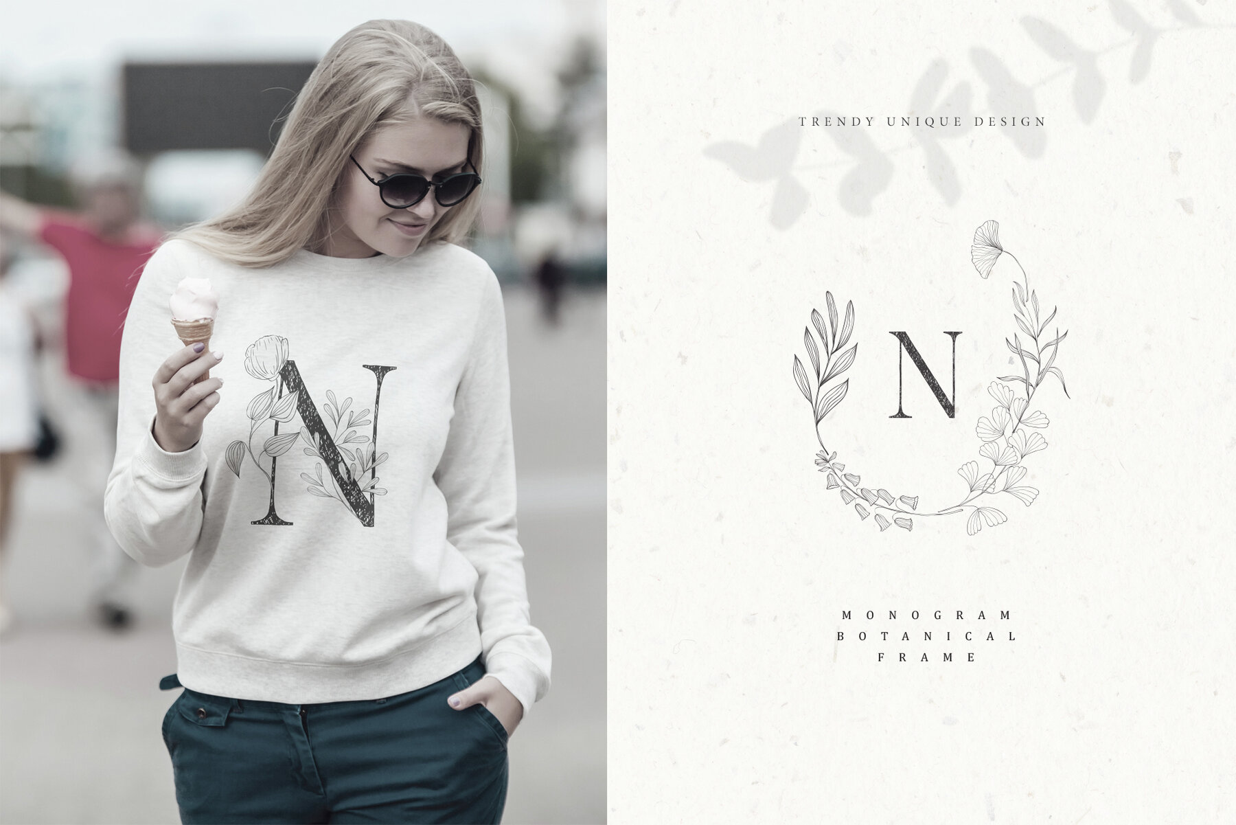 Botanical Alphabet and Monograms 15