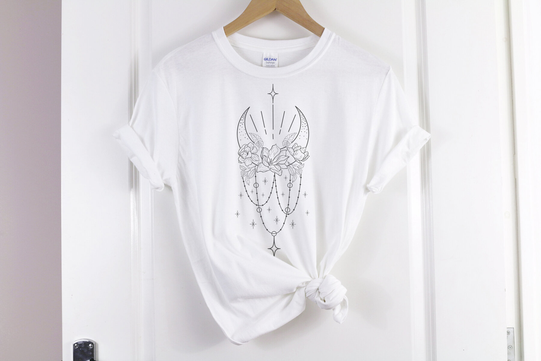 Botany and Moon Hand Drawn Line Art 12