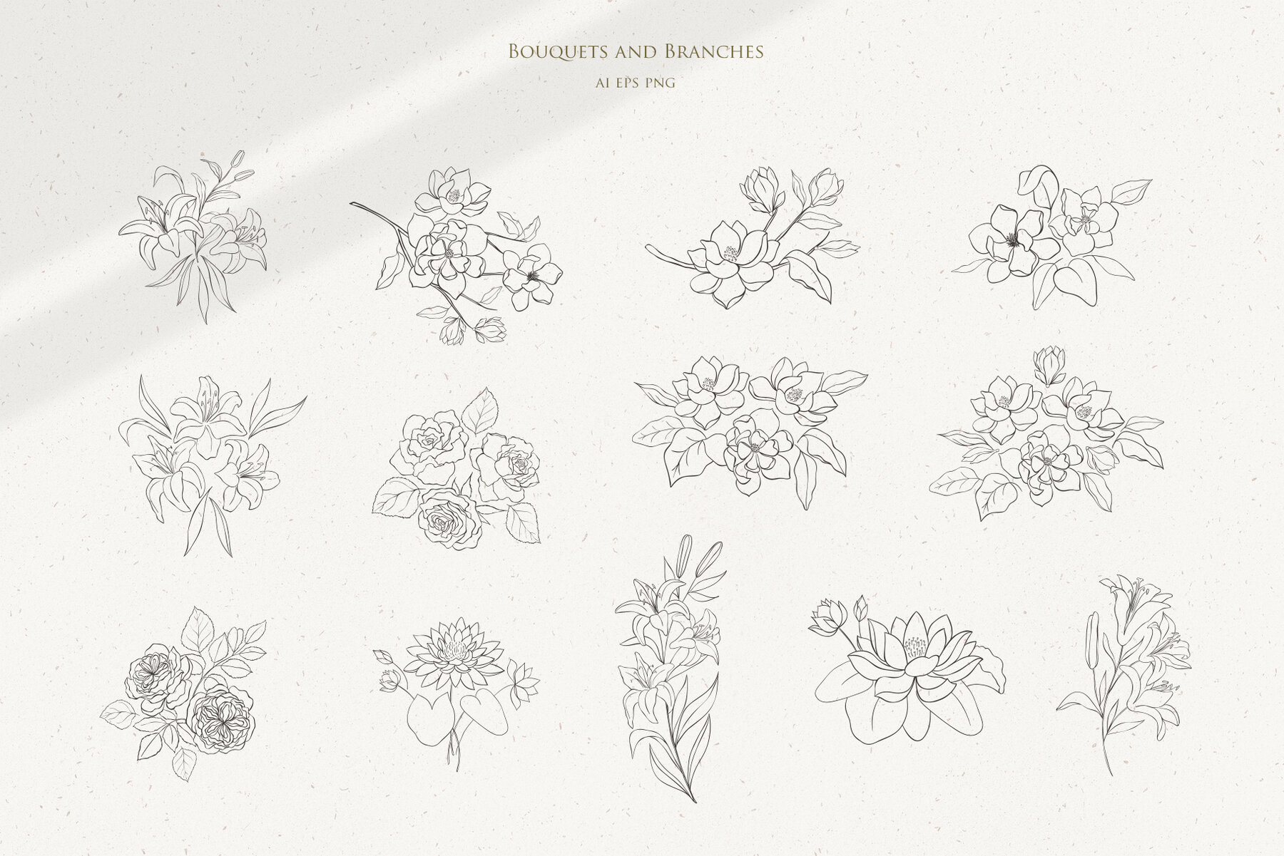 Beauty Women and Moon Trendy Line Art Illustrations 16