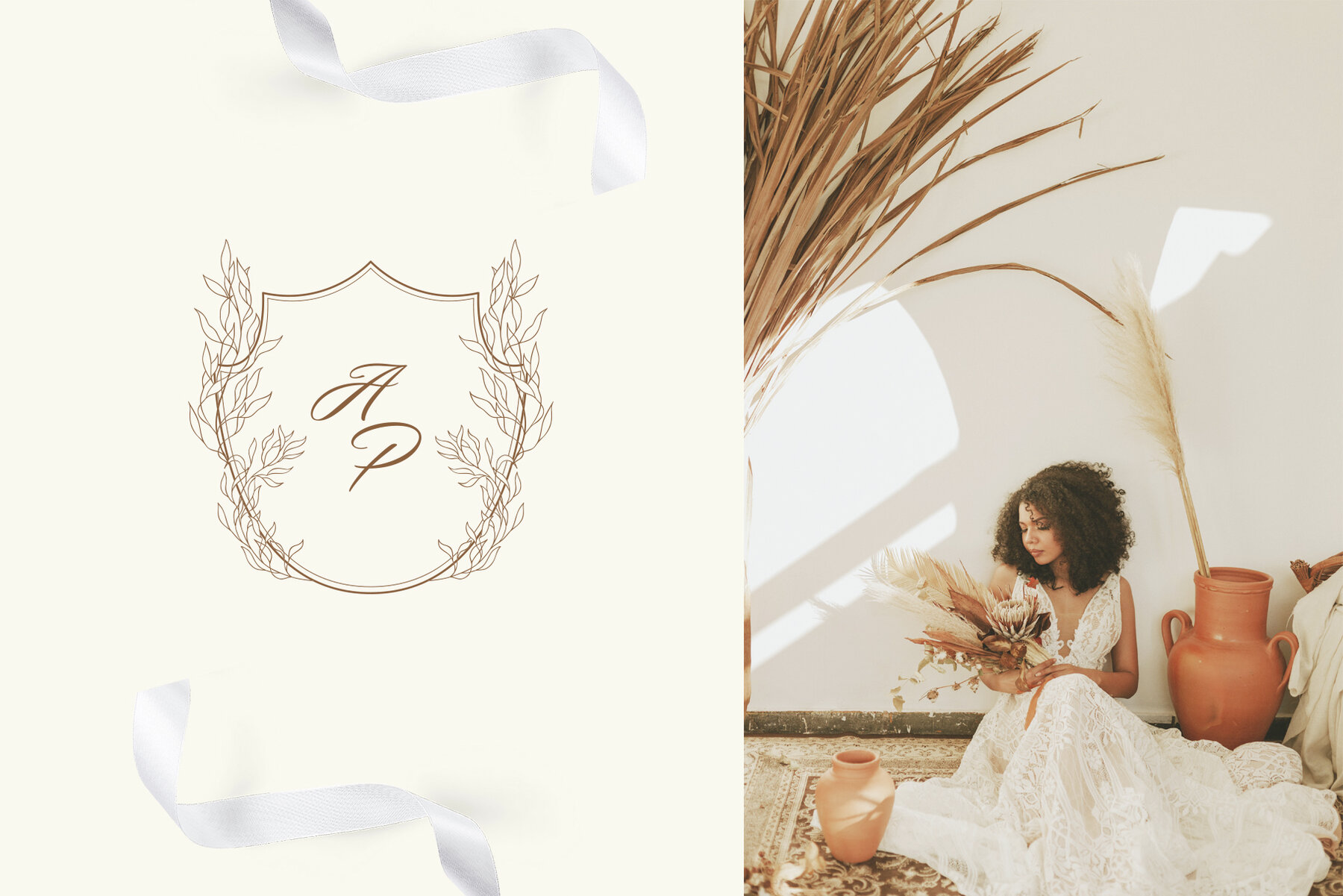 Birth Flowers Trendy Plants Logos Vector Illustrations 16