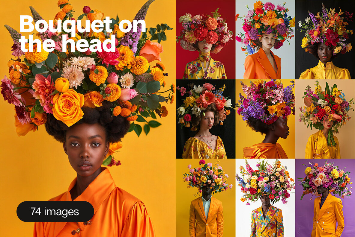 Bouquet on the head 1