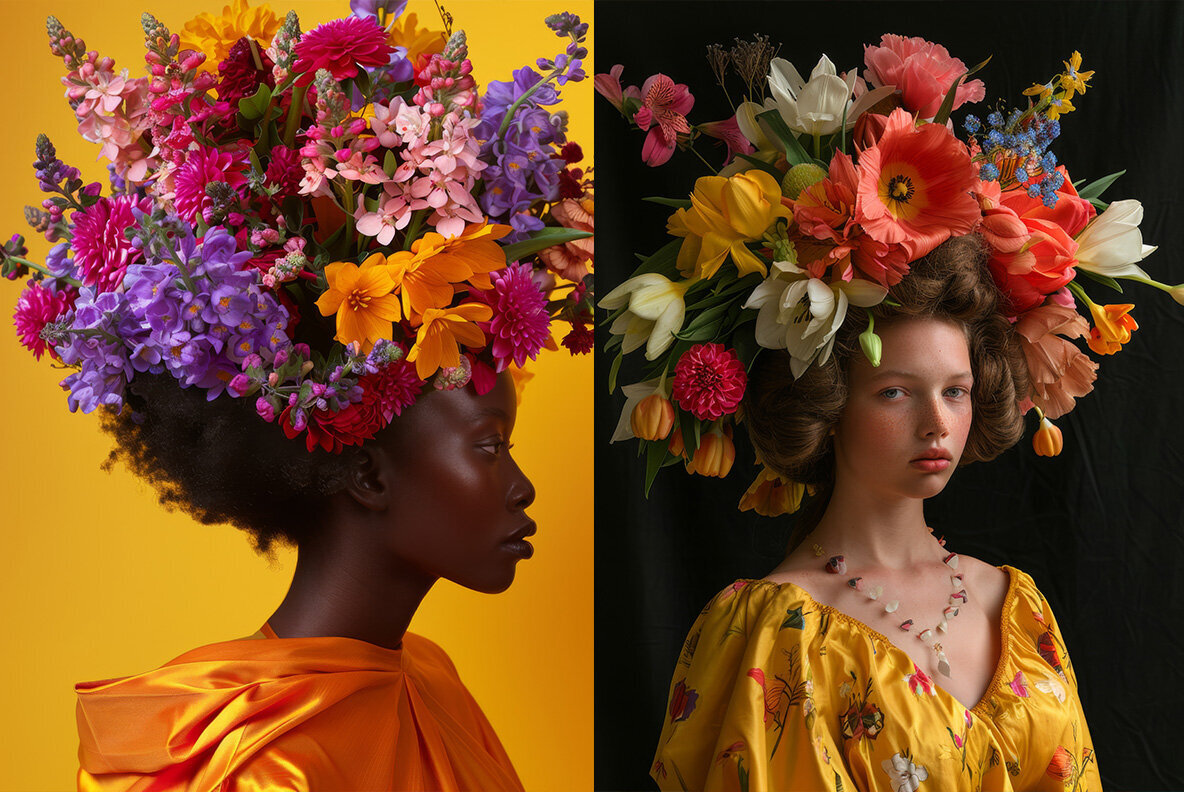 Bouquet on the head 3