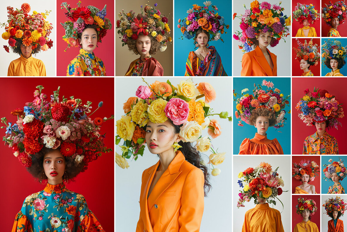 Bouquet on the head 6