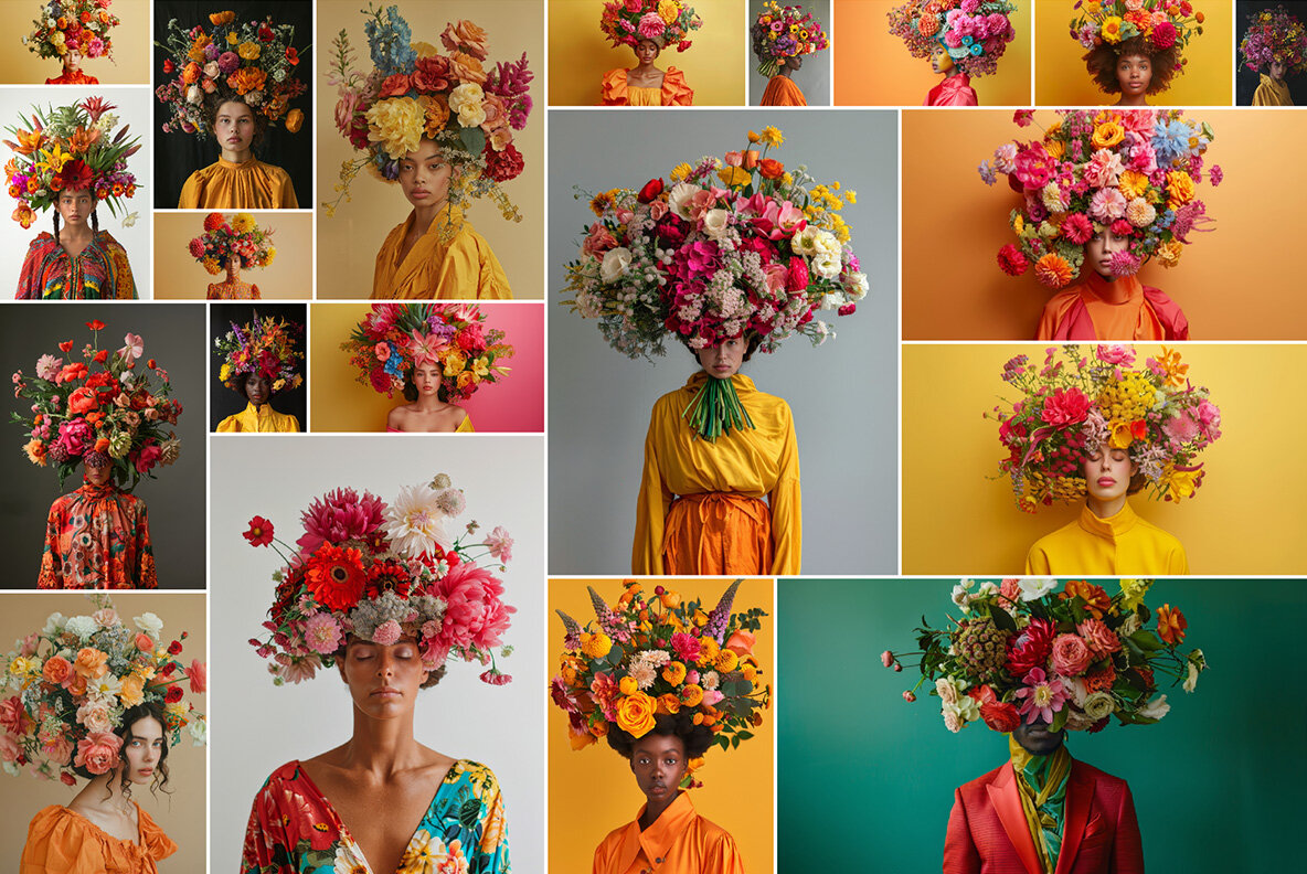 Bouquet on the head 8