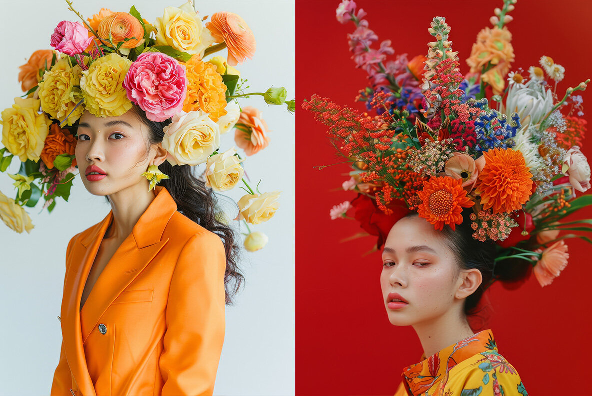 Bouquet on the head 12