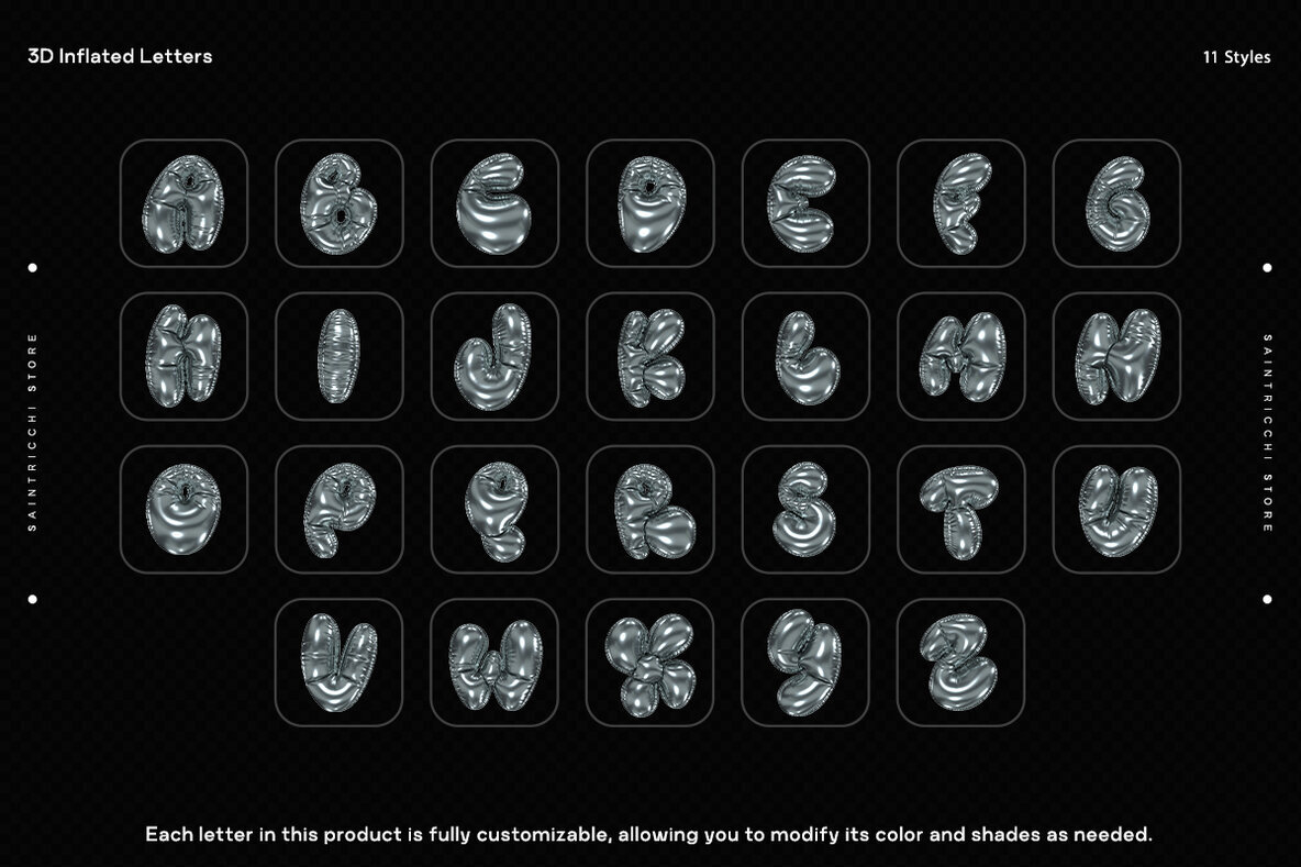 Playful Time   3D Letters 3