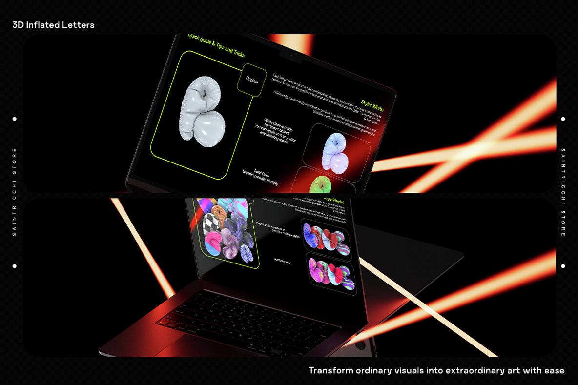 Playful Time   3D Letters 4