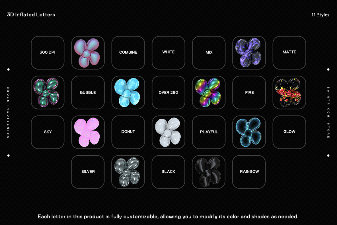 Playful Time   3D Letters 5