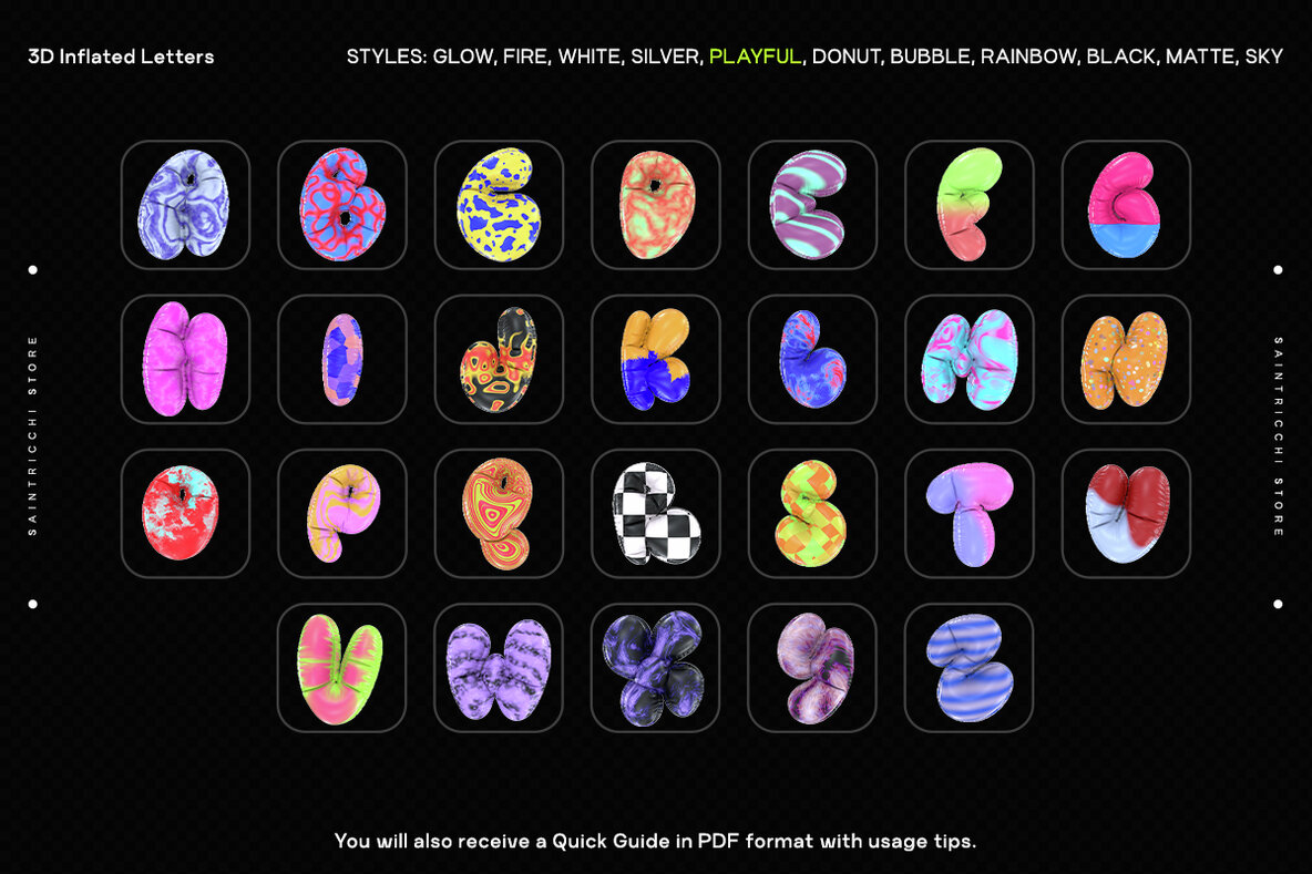 Playful Time   3D Letters 7