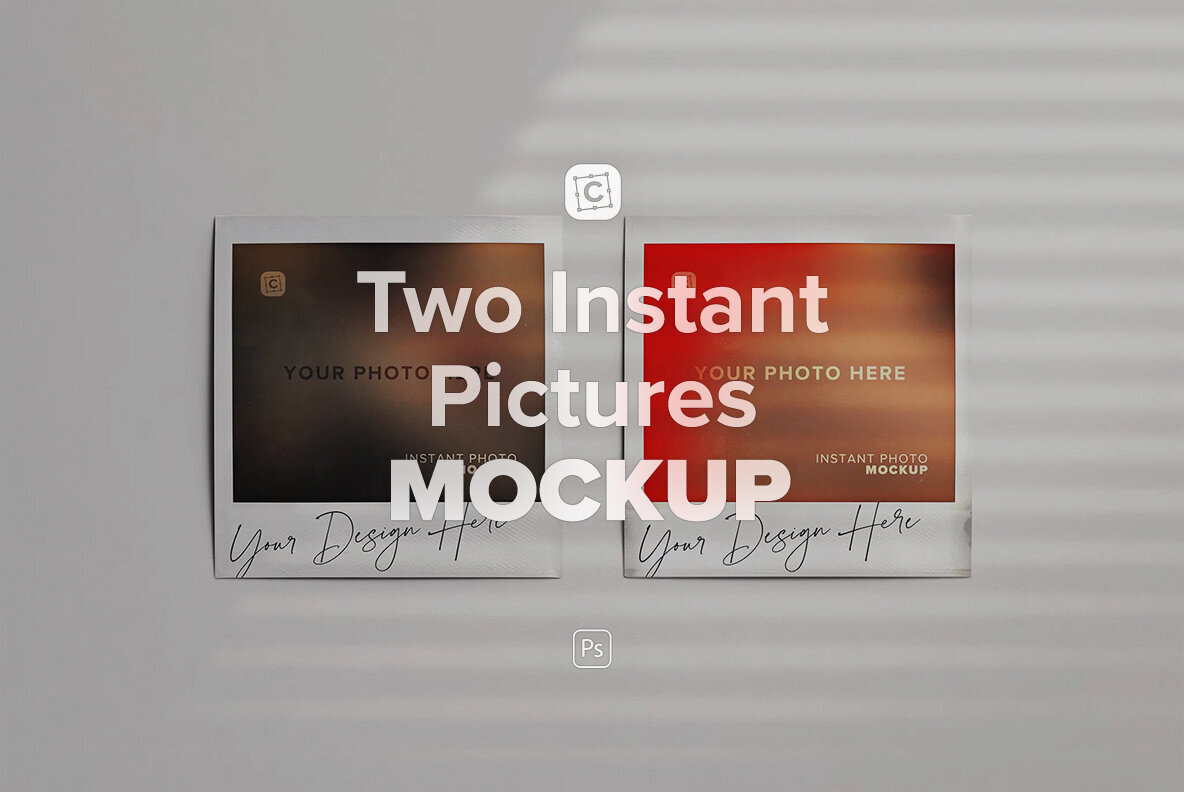 Two Instant Pictures Mockup 1
