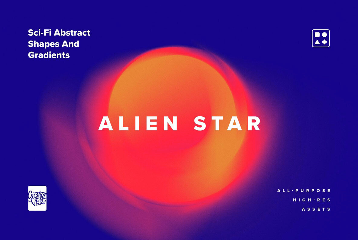 Sci Fi Abstract Shapes and Gradients 1