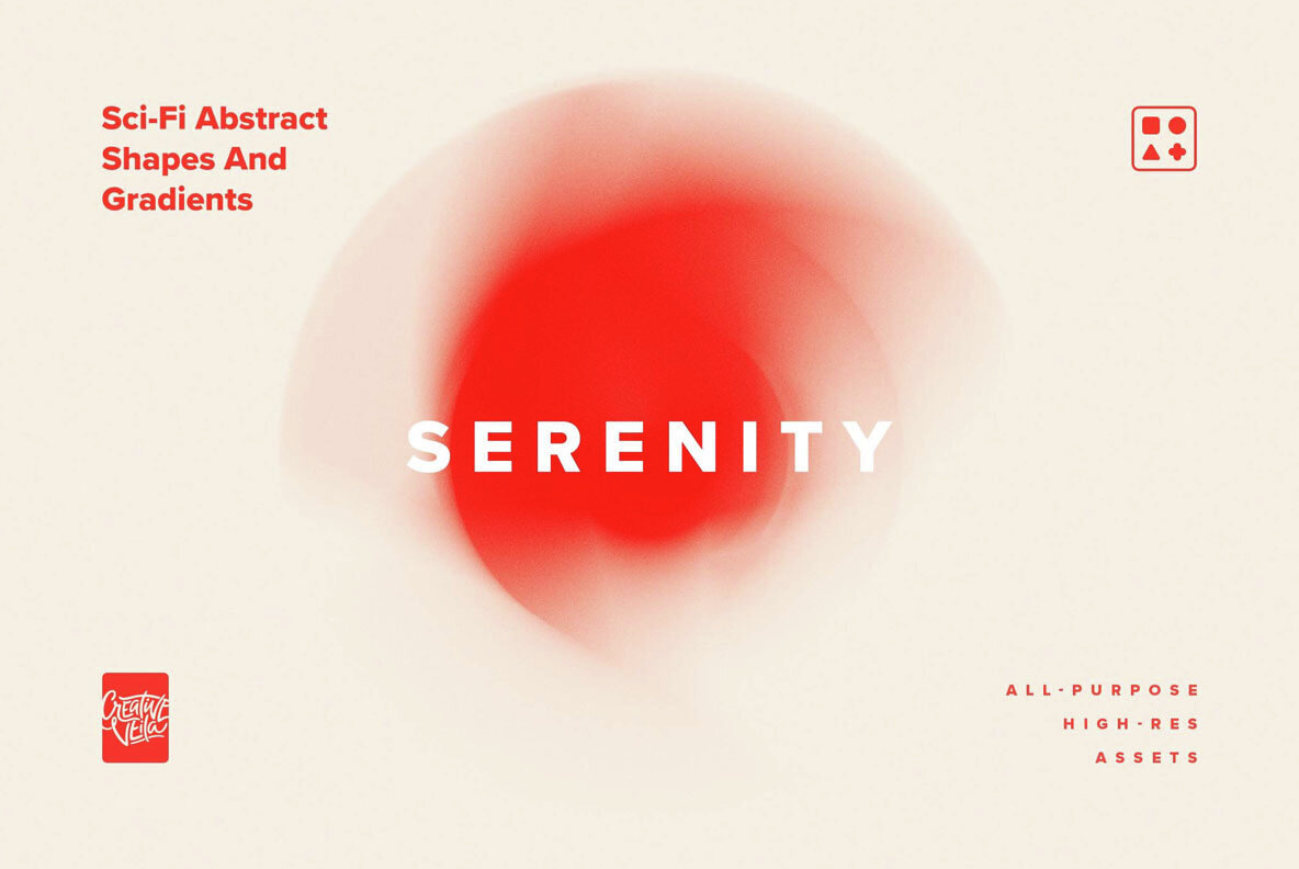 Sci Fi Abstract Shapes and Gradients 3