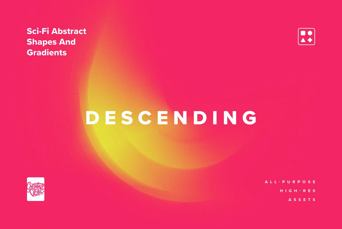 Sci Fi Abstract Shapes and Gradients 5