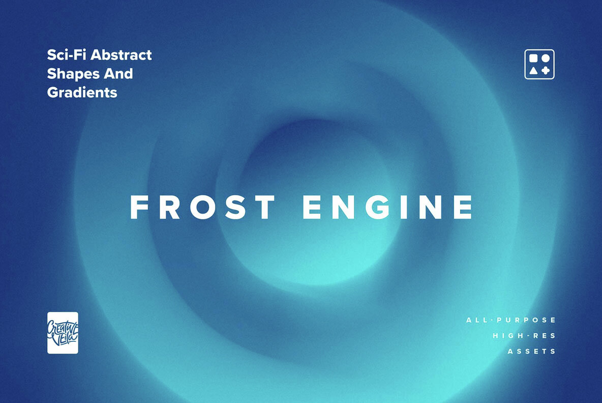 Sci Fi Abstract Shapes and Gradients 6