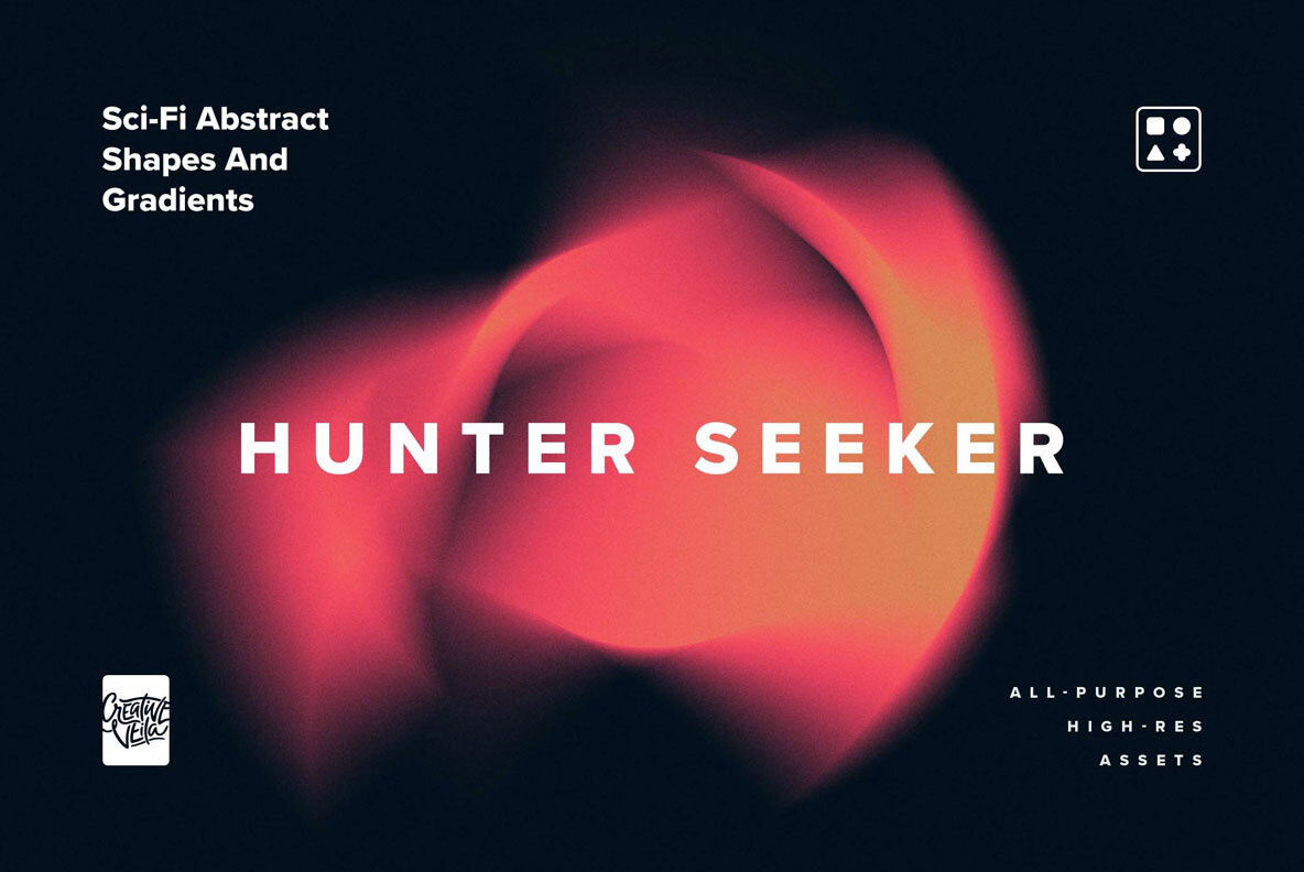 Sci Fi Abstract Shapes and Gradients 7