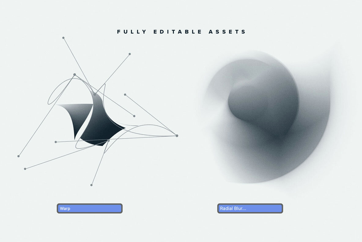 Sci Fi Abstract Shapes and Gradients 11