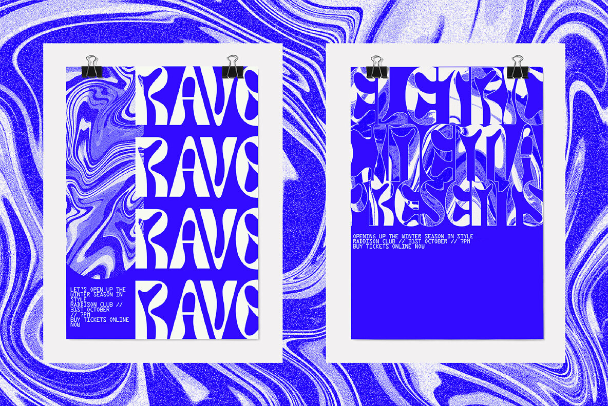 Duotone Psychedelic Textures 8