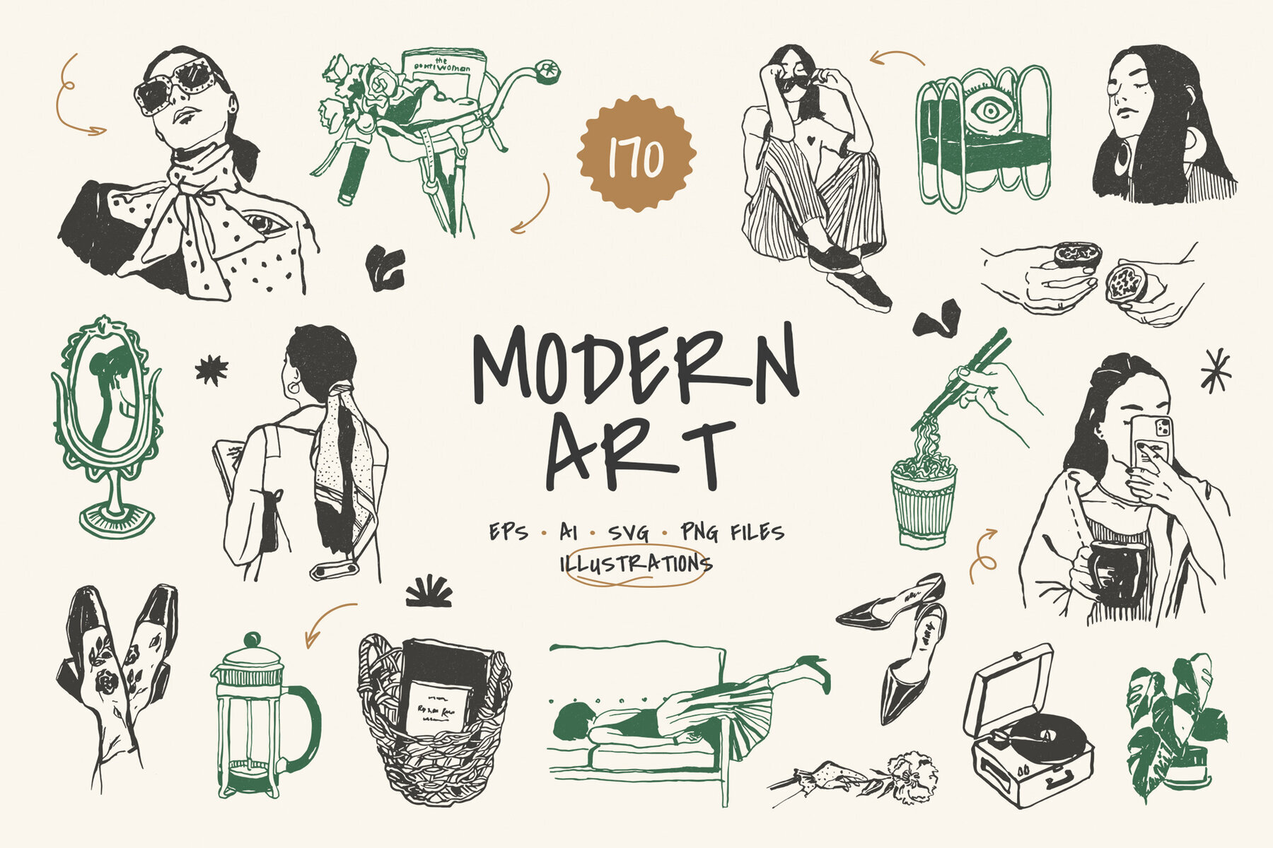 Modern Art Illustrations 1