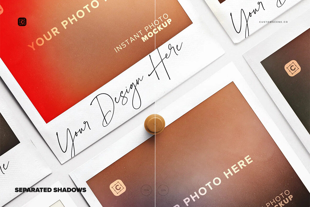 Moodboard 6 Instant Photos with Pins 8