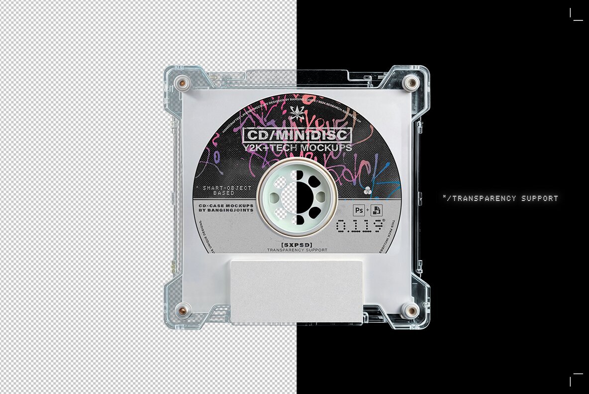 CD Minidisc Tech Y2K Case Mockups 4
