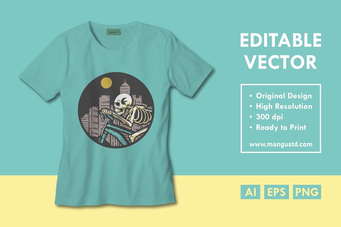 Skeleton Riding Bicycle 2