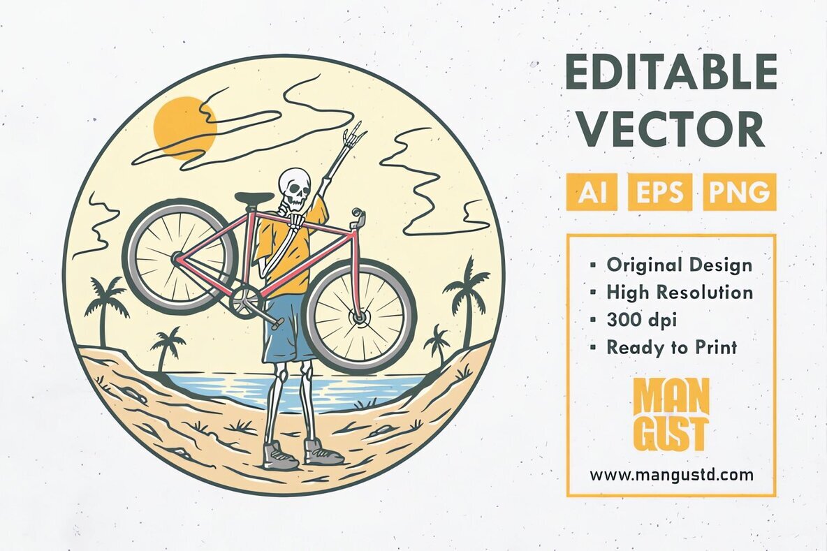 Skeleton Summer Bike 1