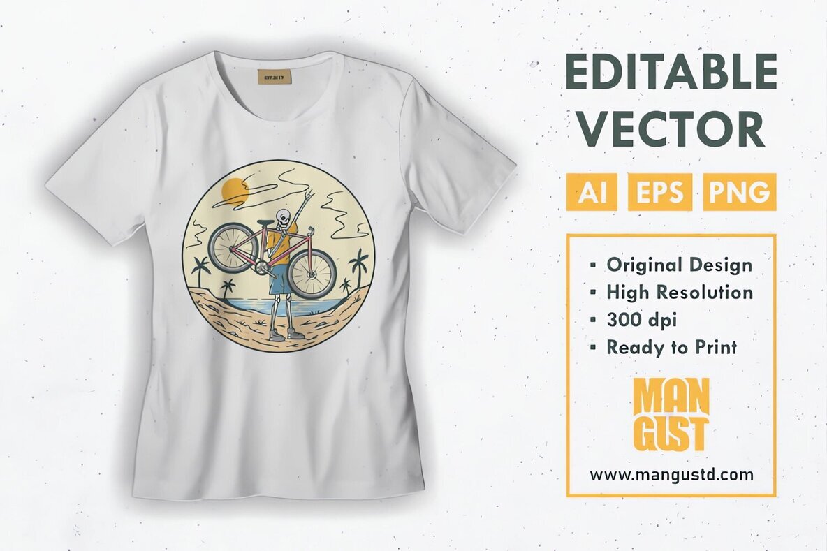 Skeleton Summer Bike 3