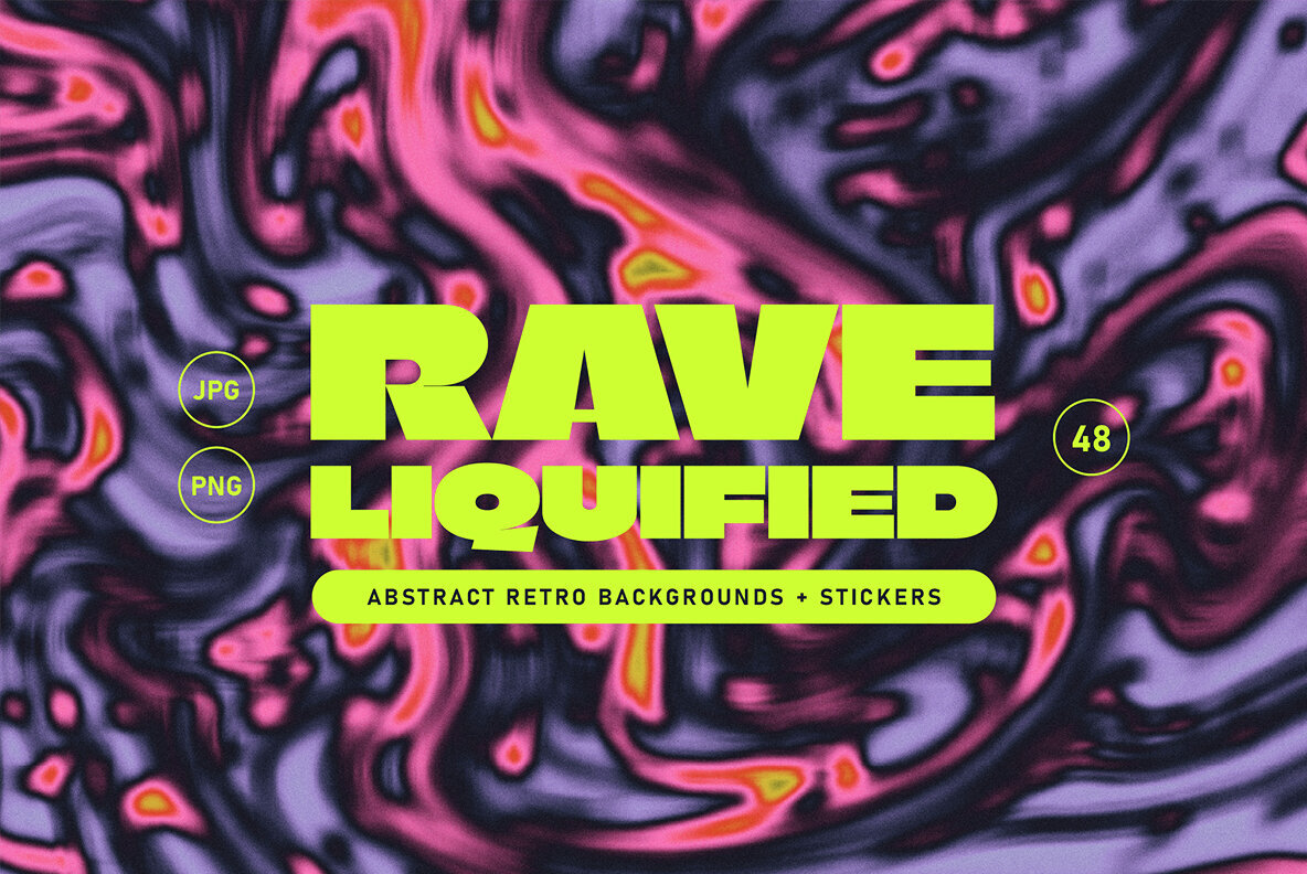 Liquid Rave Abstract Texture Set 1